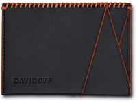 Davidoff Home Run Kartenetui Schwarz/Orange – Moderne schlanke Brieftasche aus