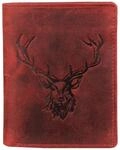 Greenburry Geldb&ouml;rse Vintage Animal Collection Royal Stag blood Leder