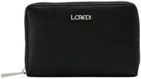 L.CREDI Women's FLIPPA Bi-Fold Wallet, schwarz