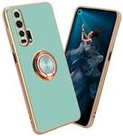 Cadorabo H&uuml;lle kompatibel mit Honor 20 PRO Schutzh&uuml;lle TPU Silikon Case mit Ring