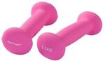 Tunturi 2er Set Kurzhantelset, Fitnessset, 0,5 kg, Bunte Kurzhanteln mit Neoptren