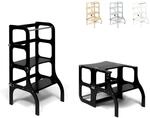 Ette Tete STEP'n'SIT&reg; &bull; Wandelbare Montessori Lernturm + Tisch, 2 in 1 (mit