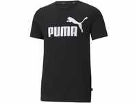 PUMA Jungen Ess logo te B T Shirt, Puma Black, 176 EU
