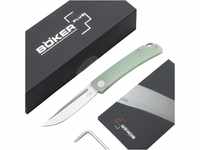 Böker Plus® Celos G10 Jade - kleines Taschenmesser mit Clip - Slipjoint 2 Hand