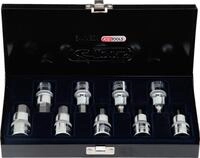 KS Tools 918.1330 1/2" CHROMEplus Bit-Stecknuss-Satz Innensechskant, 9-tlg.