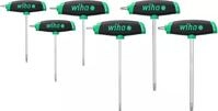 Wiha T‑Handle ComfortGrip TORX&reg; Allen‑Schl&uuml;ssel Set mit 6 Teilen, seitlicher