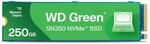 Western Digital WDS250G2G0C WD Green SN350 NVMe Gen3 PCIe, M.2 2280, 250 GB, interne