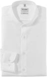 OLYMP Herren Oberhemd Langarm Level.Five.Body.fit,Twill,Body fit,Stehkragen,Weiss