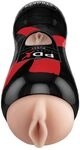 PDX Vibrating Pussy Stroker, Light & Black, One Size