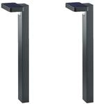 meineWunschleuchte 2er-Set LED Solar Wegeleuchten mit Bewegungsmelder H&ouml;he 60cm