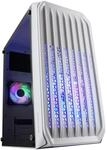 Mars Gaming MC-S2, Geh&auml;use PC Micro-ATX Ultra-Kompakt, Frontgitter, 2X FRGB-L&uuml;fter,