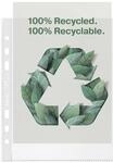 Esselte Recycle A5-Prospekth&uuml;llen, gepr&auml;gtes starkes PP, 70 Mikron,