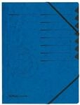 herlitz 10843050 Ordnungsmappe Quality 1-7, A4, blau, 7 F&auml;cher mit Gummizug, 1