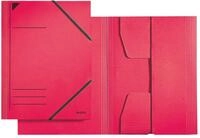 LEITZ 3981-00-25 Eckspannermappe, A4, F&uuml;llh&ouml;he 350 Blatt, Prim&auml;rkarton, rot