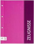 ROTH Zeugnismappe Spectrum mit Buchschrauben, A4, 12 Einlagen, erweiterbar (Pink)