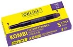 ONLINE Kombi-Tintenpatronen, Universal-Ersatz-Patronen, kompatibel mit allen