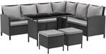 SVITA Madison Rattan-Lounge Polyrattan Ecksofa Gartenm&ouml;bel-Set Sofa Garnitur