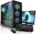 SYSTEMTREFF Gaming Komplett PC Set AMD Ryzen 5 5500 6x4.2GHz | Nvidia RTX 5050 8GB 