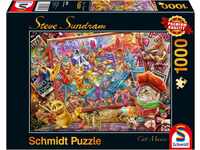 Schmidt Spiele 59979 Steve Subdram, Katzenmanie, 1000 Teile Puzzle