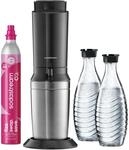 SodaStream Crystal 3.0 Wassersprudler mit Glaskaraffe, Sprudelwasser-Maschine mit