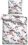 biberna Premium Seersucker Bettw&auml;sche 135x200 cm | 2-teilig mit Kissenbezug...