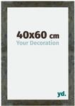 yd. Bilderrahmen 40x60 cm Blau Gold Meliert - Holz Rahmen Mura