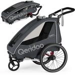 Qeridoo QUPA 1 | Fahrradanh&auml;nger 1 Kind | Kinder Fahrradanh&auml;nger | Mit