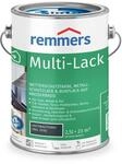 Remmers Multi-Lack 3in1 anthrazitgrau (RAL 7016), 2,5 Liter, Lackfarbe f&uuml;r Holz,