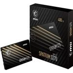 MSI SPATIUM S270 SSD 480 GB &ndash; SATA 3 2,5-Zoll-Solid-State-Drive, 500 MB/s...