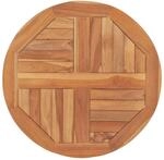 vidaXL Teak Massiv Tischplatte Massivholzplatte Holzplatte Ersatztischplatte...