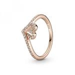 Pandora Ring "Glitzerndes Herz" ros&eacute;-vergoldet 189302C01