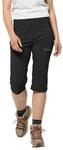 Jack Wolfskin Damen Activate Light 3/4 Pants Wanderhose, Schwarz, 34 EU