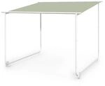 Blumfeldt Pergola, Metall Pavillon mit Polyester Schiebedach und Bodenrollen,
