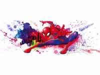 Komar Fototapete - Spider-Man Graffiti Art - Größe 368 x 127 cm (Breite x Höhe), 4