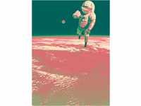 Komar Vlies Fototapete - Spacewalk - Größe: 200 x 280 cm (Breite x Höhe) - Mond,