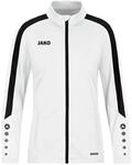 JAKO Damen Polyesterjacke Power, Wei&szlig;, 42
