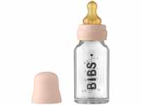 BIBS Baby Glass Bottle, Vermindert Koliken, Runder Sauger aus...