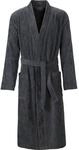 Egeria Adam dark grey Herren Kimono Bademantel XL 100% Baumwolle