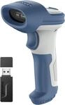 Inateck Wireless Barcode Scanner 2D, Bluetooth 5.0, 2.4Ghz Barcode Reader, QR Code