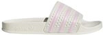 adidas Damen Adilette Schiebe-Sandalen, Wei&szlig; Gebrochen Rosa Wei&szlig; Gebrochen, 42 2/3