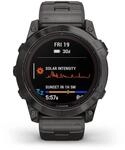 Fenix 7X Pro - Sapphire Solar Edition, Carbon Gray DLC Titanium mit bel&uuml;ftetem