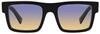 Prada Sonnenbrille PR 19 WS 1AB06Z Black Clear Fifty Yellow/Dark
