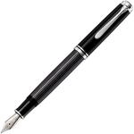 Pelikan F&uuml;llhalter Souver&auml;n 405 Stresemann, Schwarz-Anthrazit, Feder EF