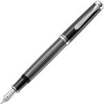 Pelikan F&uuml;llhalter Souver&auml;n 605 Stresemann, Schwarz-Anthrazit, Feder M (mittel),
