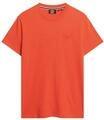 Superdry Herren Essential T-Shirt aus Bio-Baumwolle mit Logo Leuchtendes Orange