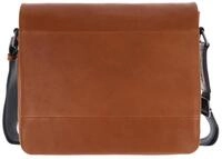 Leonhard Heyden Leder Laptoptasche mit Laptopfach Hamburg Umh&auml;ngetasche 7076 Cognac
