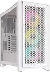 Corsair iCUE 4000D RGB Airflow Mid-Tower-Geh&auml;use, True White &ndash; 3 &times; AF120 RGB