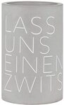 R&auml;der Weink&uuml;hler Beton Flaschenk&uuml;hler 'Lass Uns einen zwitschern Design