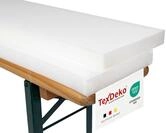 TexDeko 2er Set Bierbank Auflage Schaumstoffpolster 180x25x4cm (kurz) |...