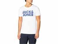 Jack & Jones Herren Jjecorp Logo Tee O-Neck 3pk Mp T Shirt, Schwarz, XL EU